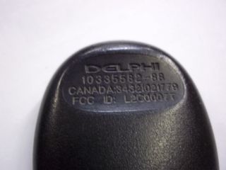Car Remote Control Fob Delphi 10335582 88 Canada 34321021779 FCC ID 
