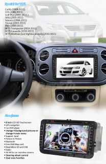 DIN Car DVD Stereo Radio iPod RDS Player GPS Navigation F VW Golf 