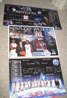   Kentucky Wildcats schedule posters Calipari era Anthony Davis MKG plus