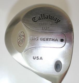 Callaway Big Bertha Driver 10 Degrees Golf Club Firm Flex Right Handed 