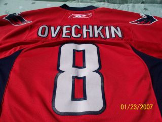 Washington Capitals Hockey Jersey 8 Ovechkin Reebok CCM