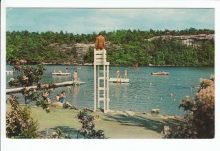 Camp Laurel Lake Awosting Minnewaska NY New York Old Postcard Ulster 