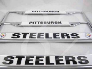 NFL Pittsburgh Steelers Metal License Plate Frame 2pcs