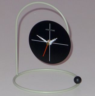 RARE Vintage Canetti Moderntime Desk Clock Totally 80s Post Modern 