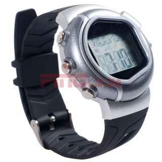 New Grey Calorie Counter Heart Rate Pulse Monitor Wrist Watch Alarm P 