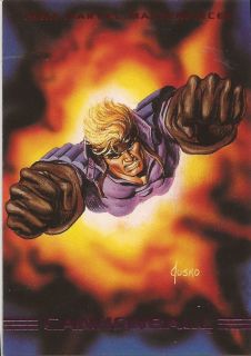 1993 Marvel Masterpieces 50 Cannonball Trading Card