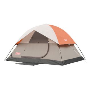 Coleman 4 Person Dome Camping Tent Orange Grey BNIB New