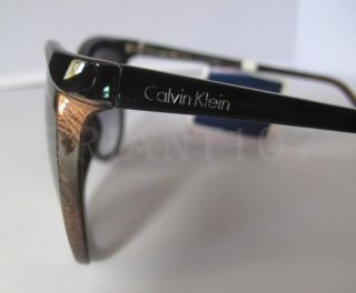 Calvin Klein Womens Sunglasses R601S Black Bronze $95 00