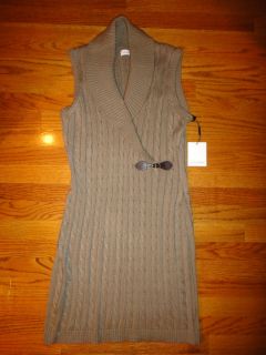 Calvin Klein Taupe Sweater Dress NWT Sz L