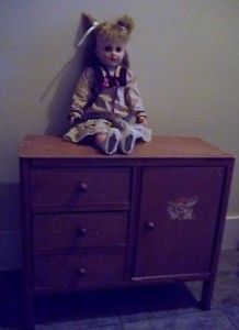 antique wood doll wardrobe dresser doll furniture
