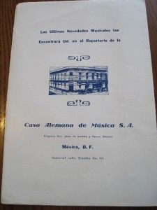 Cuando Llama La Campana Cancion Mexicana Original Sheet Music 1928 