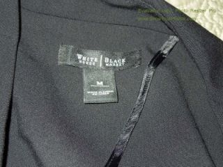White House Black Market  M  Black Tuxedo Jacket Blazer! Holiday Style 