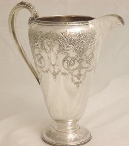 RARE Paisley Pattern by Wilcox Silver Co Water Pitcher Ice Tea Pitcher 