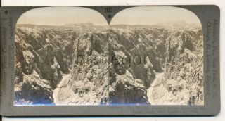 High Bridge Royal Gorge near Canyon City CO Keystone Stereoview