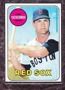 1969 topps CARL YASTRZEMSKI near mint BOSTON RED SOX #130 complete set 