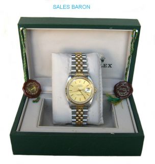 Rolex Datejust Oyster Perpetual Date Just Superlative Chronometer Mens 