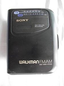 Vintage Sony Walkman Wm FX101 Portable FM Am Cassette Player