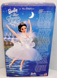 New in Box Barbie Swan Lake Queen Classic Ballet Ballerina Tutu Mattel 