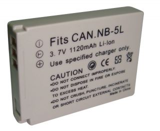 NB 5L Battery for Canon PowerShot HS SX200 SX210 SX220 SX230 Is 