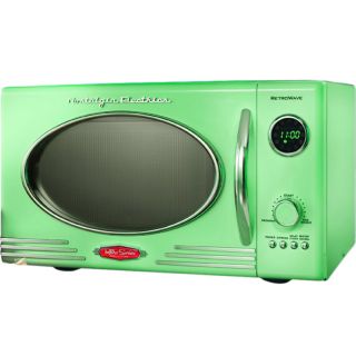Nostalgia Electrics RMO400GRN Retro Green Countertop Microwave