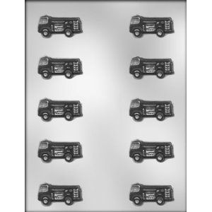 inch Fire Trucks Chocolate Candy Mold * * 90 14614 * *