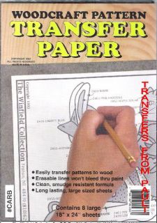   woodcraft pattern carbon transfer paper the package contains 8