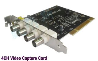 New PCI DVR 4 CH Channel Security Camera Video Capture Card NAL/NISC