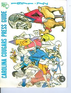 1971 ABA Carolina Cougars Press Media Guide AG
