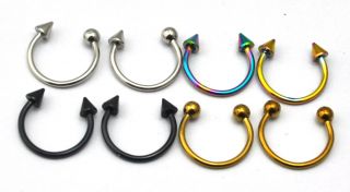   Cartilage Steel 3 8 Horseshoe Earring Piercing Jewelry CM02