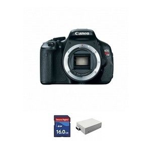 Canon EOS Rebel T3i 600D Digital SLR Camera Body 16GB Memory Battery 