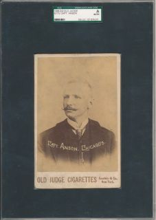 1888 89 Old Judge Cabinet N173   Cap Anson HOF   SGC A