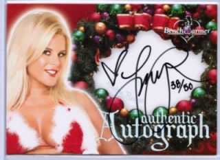 Lindsey Roeper 2006 Benchwarmer Holiday 38 50 Christmas Autograph Set 