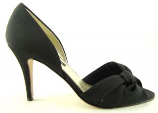 Caparros Italia Black Womens desiger Shoes Evening Open Toe Pumps 10 