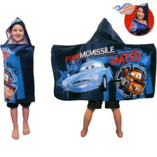   Cars 2 Finn McMissile   Mater Kids Beach Pool Bath Hooded Towel NEW