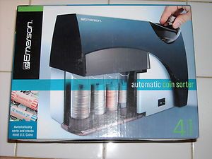 EMERSON AUTOMATIC COIN SORTER~BANK~WRAPPER~U.S.~NEW IN BOX~CHRISTMAS 