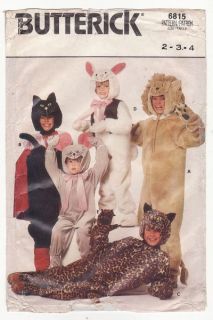 Toddlers Cat Lion Leopard Bunny Mouse Halloween Costume S2 4 Pattern 