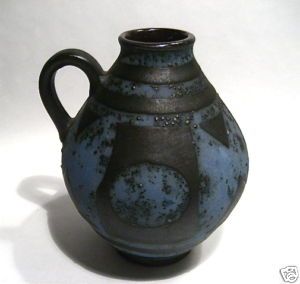 Carstens West German Ankara Pottery Vase A Seide 1960s