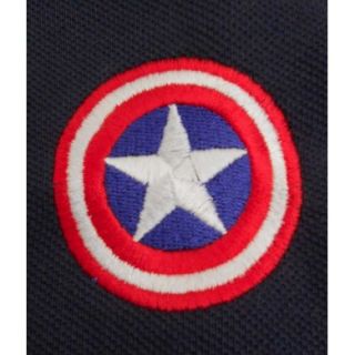 Captain America Custom Embroidery Shield Avengers Marvel Comics Polo 