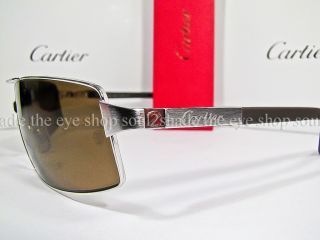 Authentic Cartier Galaxy Sunglasses Ruthenium Polarized