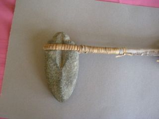 stone headed war tomahawk from cass lake minnesota