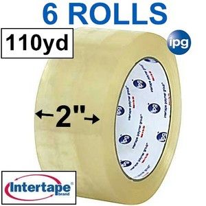 110 yd Rolls Clear Packing Box Carton Tape