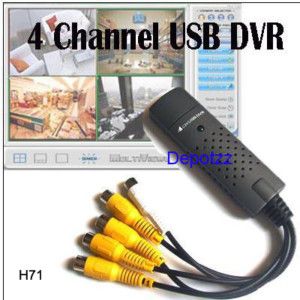 4CH DVR CCTV Camera Video USB PCI Capture Security Card
