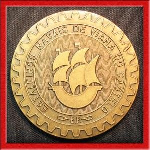   Port Age of Discovery SHIP Carrack NAU Gear Cog Bronze Medal