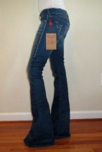 True Religion Jeans Carrie Titan Skinny Flare Womens New