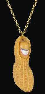 Vintage 1970s Jimmy Carter Peanut Pendant Necklace