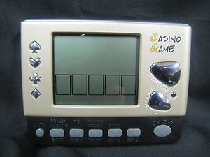 Electronic Casino Game 7 Games in One Hand Held