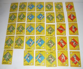 Vintage Ed U Cards Brand Batter Up Card Game Educards