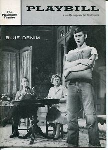 Carol Lynley Chester Morris Blue Denim 1958 Playbill