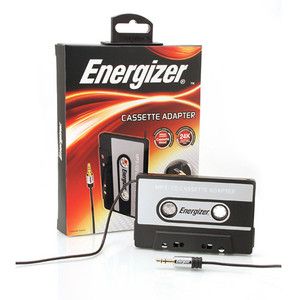 New Energizer Car Cassette Adapter for Any iPod iPhone  3 5mm Gold 