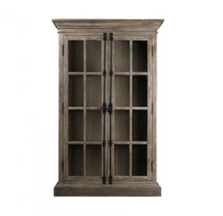 78 Tall Old Casement Cabinet Solid Oak Weathered Handmade Beautiful 